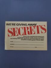 Giving away secrets for sale  Douglassville