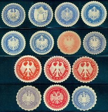 Siegelmarken konsulate gesandt gebraucht kaufen Siegelmarken konsulate gesandt gebraucht kaufen  Dommershausen, Lieg, Macken