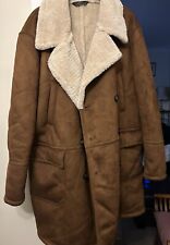 Zara sheepskin coat for sale  NOTTINGHAM
