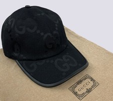 Boné de beisebol Gucci GG monograma jumbo jacquard lona preto tamanho M comprar usado  Enviando para Brazil