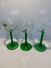 green stem wine glasses for sale  WEYBRIDGE