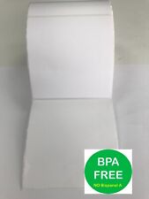 4" x 4" etiquetas térmicas 102 x 102mm 500 rolo de etiquetas para Zebra, Citizen, Toshiba comprar usado  Enviando para Brazil