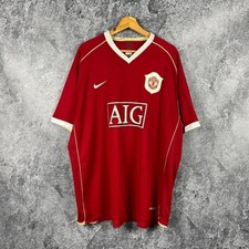 Kit de camiseta Nike Manchester United 06/07 Home Soccer Jersey vermelha tamanho 3XL comprar usado  Enviando para Brazil