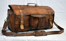Bolsa de viagem masculina de couro Duffel bagagem academia bolsas carteiro estojo malas comprar usado  Enviando para Brazil
