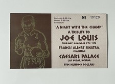 Joe louis night for sale  Las Vegas