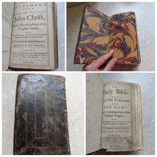 THE HOLY BIBLE OLD & NEW  TESTAMENT - JOHN BASKETT  Guaffered Fore-edges  1714 comprar usado  Enviando para Brazil