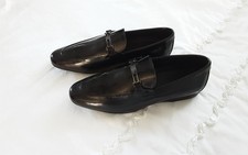 Mens black patent for sale  WARWICK