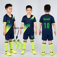 Fato de treino de jersey masculino infantil futebol esportes uniformes crianças brincam bola roupas esportivas novo comprar usado  Enviando para Brazil