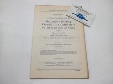 Instruction manual mccormick for sale  Edinburg
