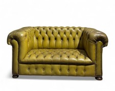 Antique leather chesterfield for sale  LICHFIELD