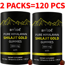 2 PACOTES de gomas puras do Himalaia-Shilajit suporte imunológico com Ashwagandha-` comprar usado  Enviando para Brazil