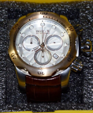Invicta-Reserve-Venom-Watch-0359-Aço inoxidável-Cronógrafo-Banda de couro-Caixa comprar usado  Enviando para Brazil