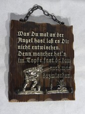 Spruchtafel holz bild gebraucht kaufen  Eckernförde