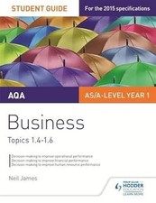Usado, Guia do estudante de negócios nível AQA AS/A 2: tópicos 1.4-1.6, James, Neil, usado; muito comprar usado  Enviando para Brazil
