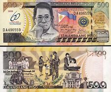 Filipinas 500 Piso 2009, UNC, P-204, Comemorativo, 60 Anos do Banco Central comprar usado  Enviando para Brazil