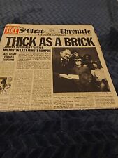 Jethro tull.thick brick for sale  MANCHESTER