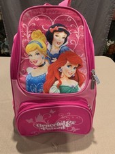 Mochila rosa princesa Disney graciosa e equilibrada alça ajustável comprar usado  Enviando para Brazil