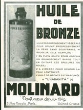 Publicité ancienne huile d'occasion  France