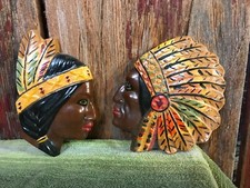Pair vtg. chalkware for sale  Ashville