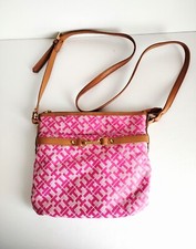 Bolsa tiracolo Tommy Hilfiger rosa monograma bolsa fina comprar usado  Enviando para Brazil