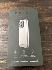 Capa de couro completa Mujjo para Apple iPhone 16 PRO 6,3” verde fumaça ABERTA NOVA! comprar usado  Enviando para Brazil