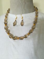 Collana cristalli briolette usato  Casapesenna