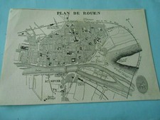 Gravure 1850 plan d'occasion  La Verpillière