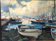 Dipinto olio masonite usato  Salerno