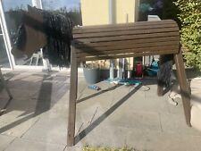 Dunkelbraunes holzpferd inkl gebraucht kaufen  Bodenheim