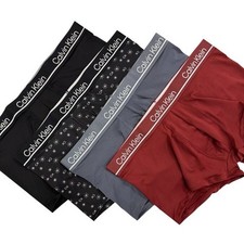 Pacote com 4 troncos de microfibra Calvin Klein cintura baixa NP27920 601, tamanho M comprar usado  Enviando para Brazil