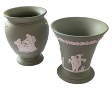 Wedgwood green jasperware for sale  LEICESTER