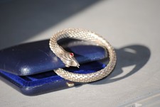Bracciale serpente argento usato  Roma