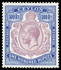 CEYLON KGV 100r Perfeito Estado OG - SG 360 - Centralização Perfeita - Muito Fresco - GEM! comprar usado  Enviando para Brazil