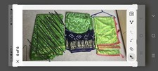 Lime green bandhani for sale  ASHTON-UNDER-LYNE
