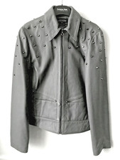Blouson cuir gris d'occasion  Paris XV