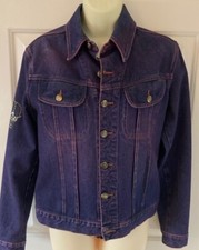 Cavalli denim jacket for sale  LEYLAND