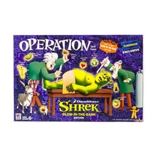 MTB Boardgame Operation - Shrek Glow-In-The-Dark Ed (Blockbuster Ex Box Muito Bom/Muito Bom+ comprar usado  Enviando para Brazil