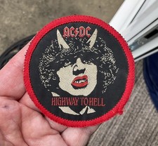 Vintage AC/DC Cloth badge Rock Music Band Angus Young ACDC Patch highway to hell comprar usado  Enviando para Brazil