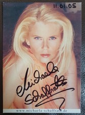 Autogrammkarte michaela schaff gebraucht kaufen  Gladbeck
