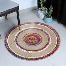 Tapis tressé coton d'occasion  Expédié en France