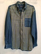 Chemise jean bleu d'occasion  Bourg-de-Thizy