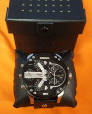 Relógio masculino Diesel DZ-7313 Mr Daddy cronógrafo pulseira de couro preto 57 mm com caixa comprar usado  Enviando para Brazil