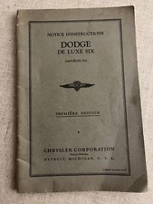 Instructions voiture dodge d'occasion  Mouvaux