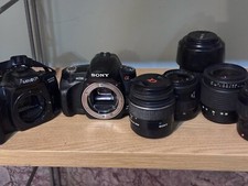 Pacote de Câmera de Filme Sony Alpha A230 DSLR + Minolta Maxxum 400si – 5 Lentes – Teste comprar usado  Enviando para Brazil