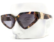 Óculos de sol Dolce Gabbana DG4469F amarelo marrom violeta Havana ouro pálido com estojo  comprar usado  Enviando para Brazil