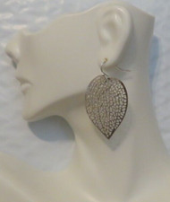Silver leaf earrings for sale  Mukwonago