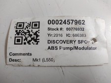 Abs pump discovery for sale  SKELMERSDALE