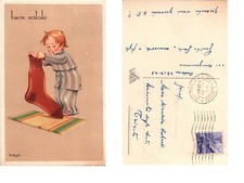 Cartolina f.p augurale usato  Castione Andevenno