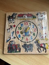Holzsteckpuzzle bauernhof lern gebraucht kaufen  Fürth