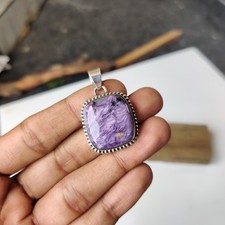 Pingente de pedra preciosa charoita real prata esterlina 925 linda menina PG7274 comprar usado Pingente de pedra preciosa charoita real prata esterlina 925 linda menina PG7274 comprar usado  Enviando para Brazil